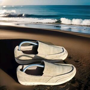 Jimmy Buffet Margaritaville Soles Of The Tropics‎  Canvas Men  Boat Shoes Sz 9